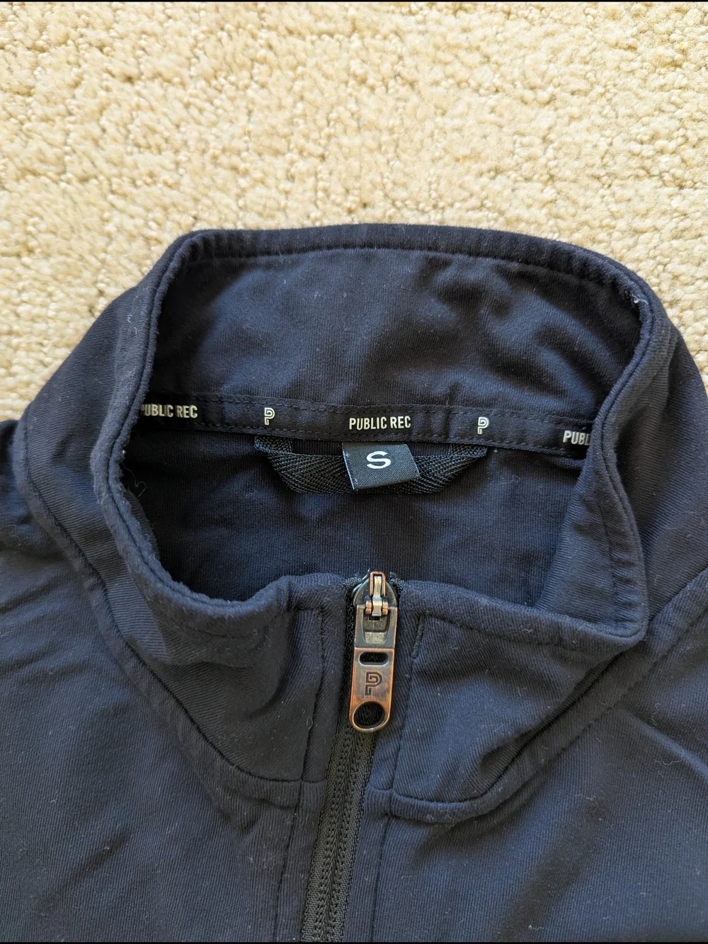 Public Rec All Day Everyday Track Jacket Mens S Black Performance Full Zip Tech